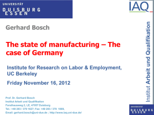 Bosch Presentation - The state of manufacturing