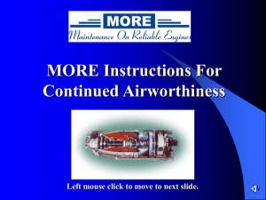 MORE Instructions For Continued Airworthiness Left mouse click to