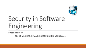 SecurityInSE - Department of Computer Science