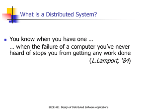 Distributed System - Electrical and Computer Engineering