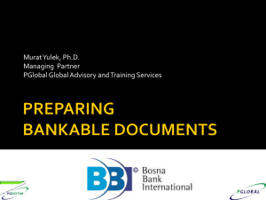 how to prepare bankable document