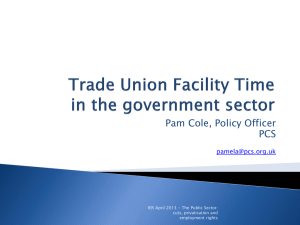 Pamela Cole Trade Union Facility Time