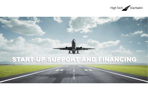 Start-up support and financing, presented by Martin Kroll
