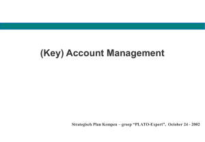 (Key) Account Management