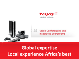 Video Conferencing - Teljoy Audio Visual