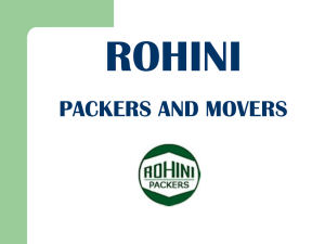 Rohini Packers and Movers