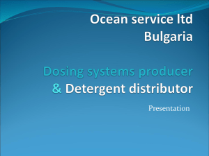 Ocean service ltd Bulgaria Detergent producer