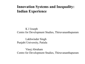 Inequality and NSI - India