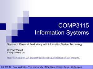 Personal Productivity with Information System Technology