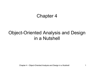 Chapter 4 - Object-Oriented Analysis Design in a Nutshell