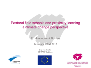 Pastoral field schools and proximity learning a