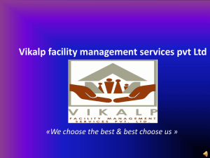 PPT - VIKALP Facility Management Services Pvt. Ltd.