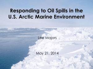 National Research Council Report on Arctic Drilling Spill Response