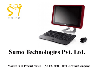 Sumo Technologies Pvt Ltd Masters in IT Product