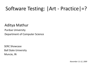 Software Testing: |Art