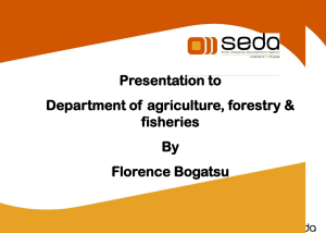 What is seda? - Department of Agriculture