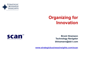 Innovation - Strategic Business Insights (SBI：ストラテジック・ビジネス