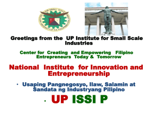 Slide 1 - UP ISSI Website