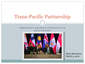 President Obama & the Trans-Pacific Partnership. - US-Global