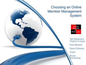 Choosing an Online Member Management System