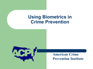 Biometrics - Texas Crime Prevention Association