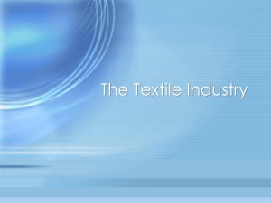 The Textile Industry - Kecoughtan Marketing