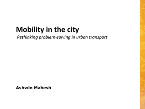 Mobility in the City