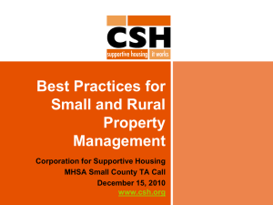 Best Practices for Small and Rural Property Management