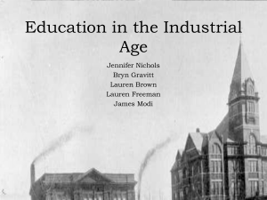 Education in the Industrial Age