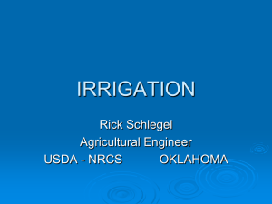 Irrigation System Improvement in Oklahoma