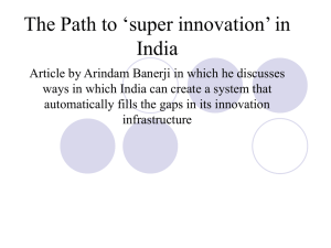 The path to `super innovation` in India