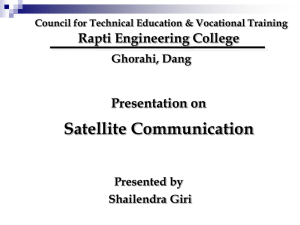 Satellite Communication - Rapti Engineering College