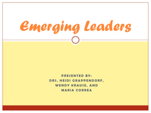 Emerging Leaders Powerpoint