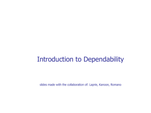 Introduction to Dependability