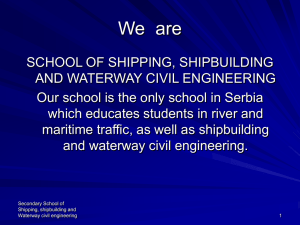 Technician for waterway civil engineering