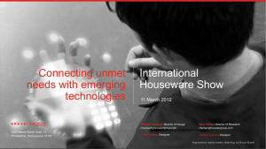 Technical innovation - International Housewares Association