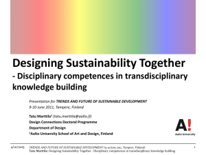 Disciplinary Competences in Transdisciplinary Knowledge Building