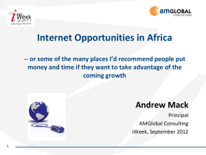 Internet Opportunities in Africa