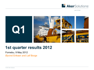 1st quarter results 2012 Presentation