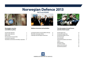 Norwegian Defence 2013 - The Norwegian Delegation to NATO