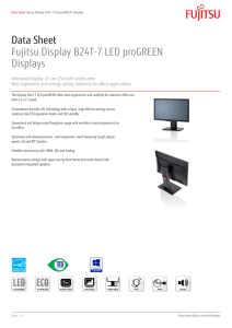 Data Sheet Fujitsu Display B24T
