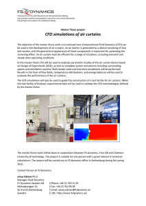 CFD simulations of air curtains