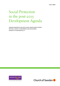 Social Protection in the post-2015 Development