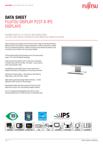 Data Sheet Fujitsu Display p23t