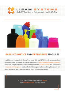 EXESS COSMETICS AND DETERGENTS MODULES
