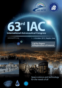 IAC 2012 Call for Papers - International Astronautical Federation