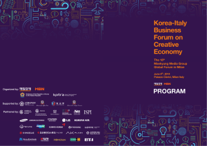Korea-Italy Business Forum on Creative Economy