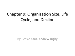 Organization Size, Life Cycle and Decline