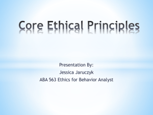 Chap 2 Core Ethical Principles