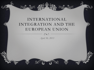 Integration and Development of the European Union